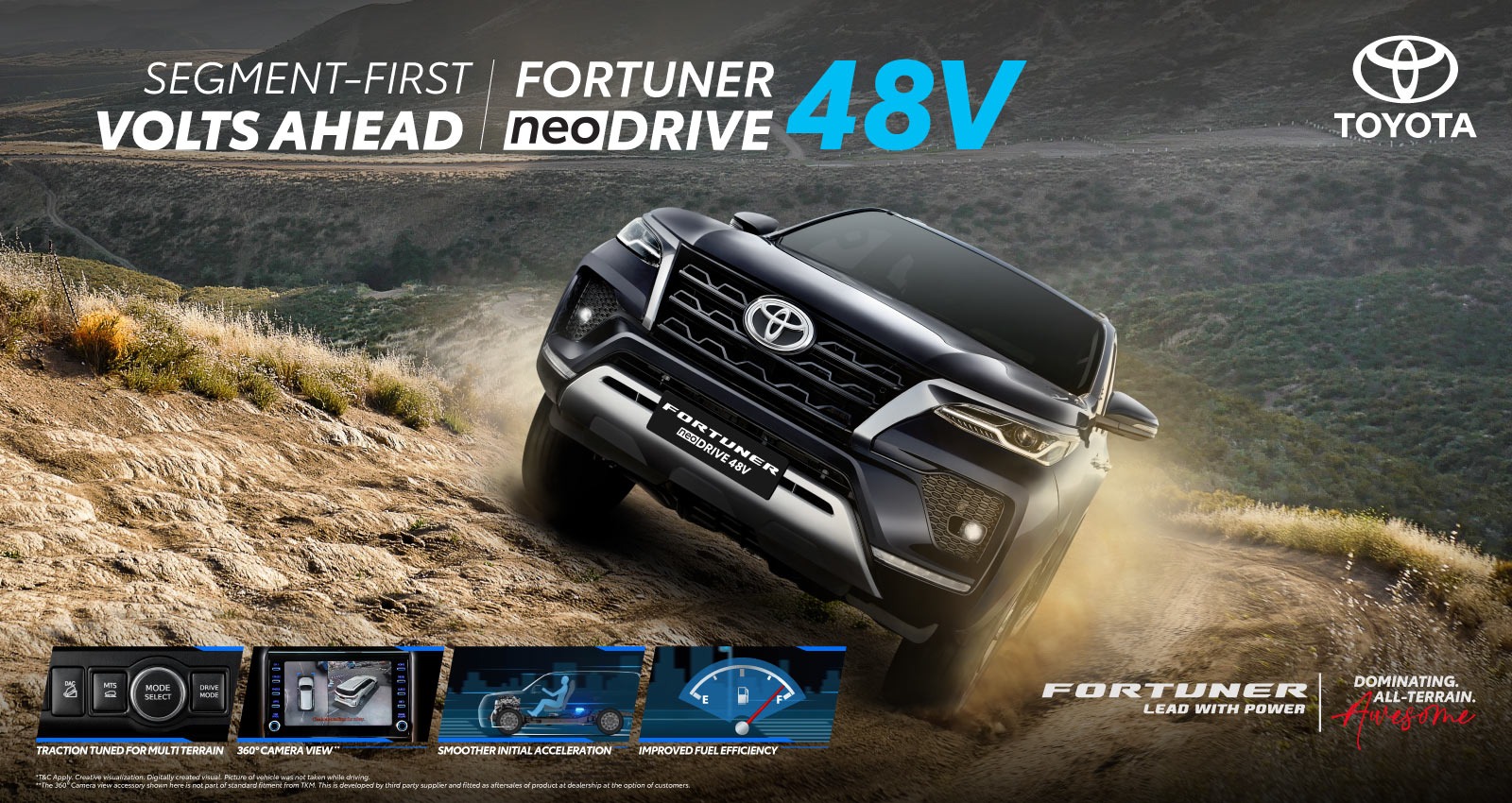 Toyota Fortuner Mild Hybrid Launched in India – Price ₹44.72 Lakh, 48V Hybrid Diesel Engine, Bookings Open